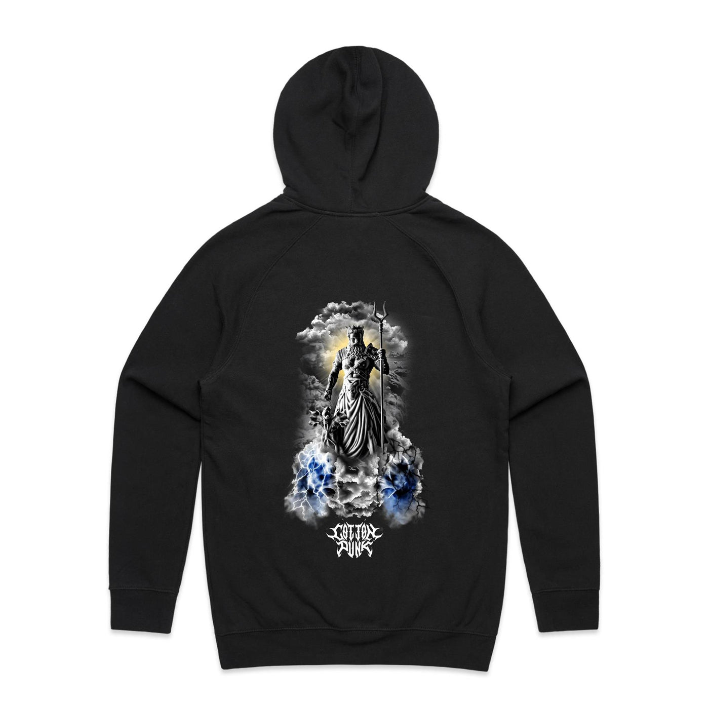 GOD WARRIOR - Mens Pocket Hoodie - BACK PRINT