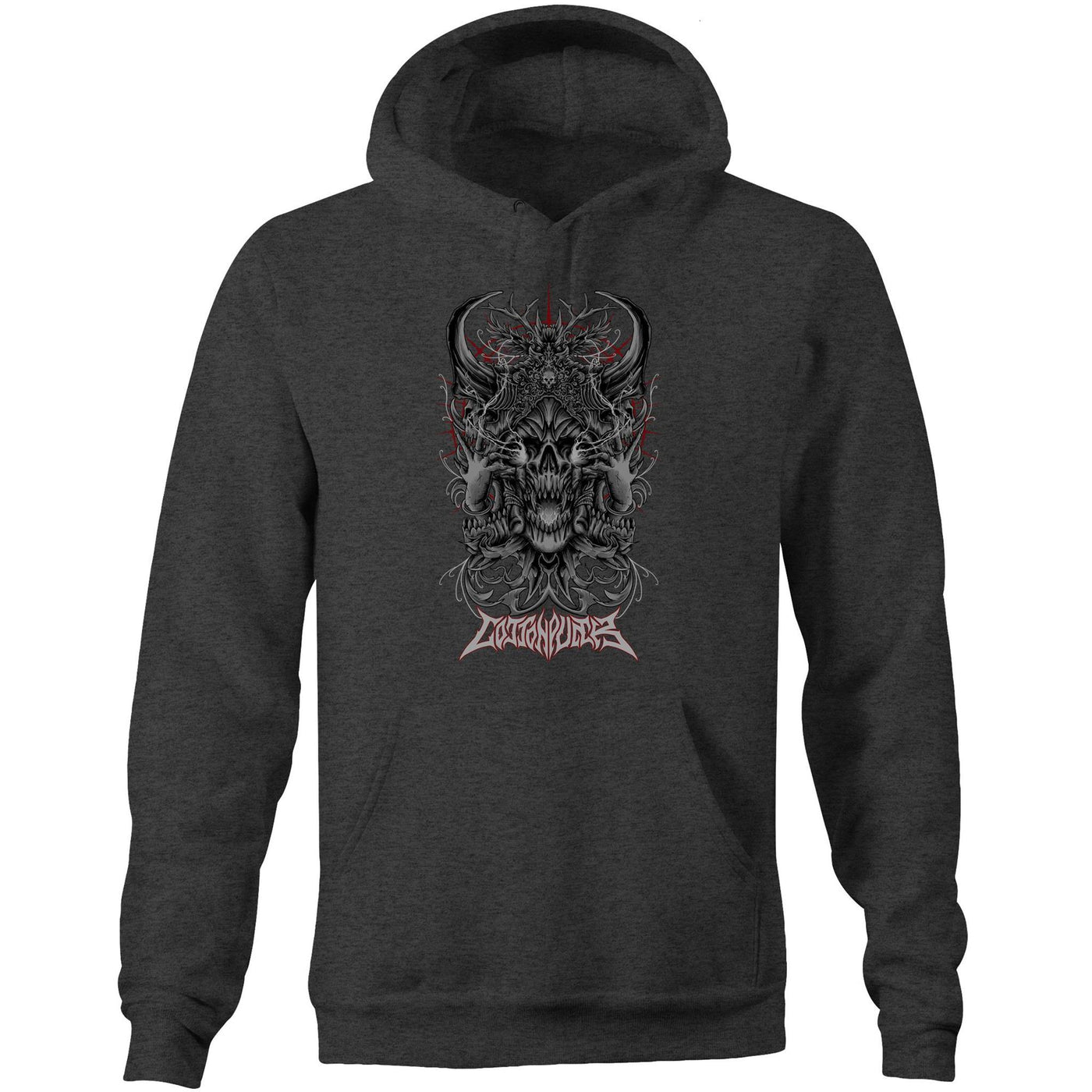 BLACK MAGIC - Mens Pocket Hoodie - FRONT PRINT