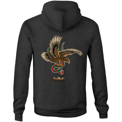 BUZZARD - Mens Pocket Hoodie - BACK PRINT