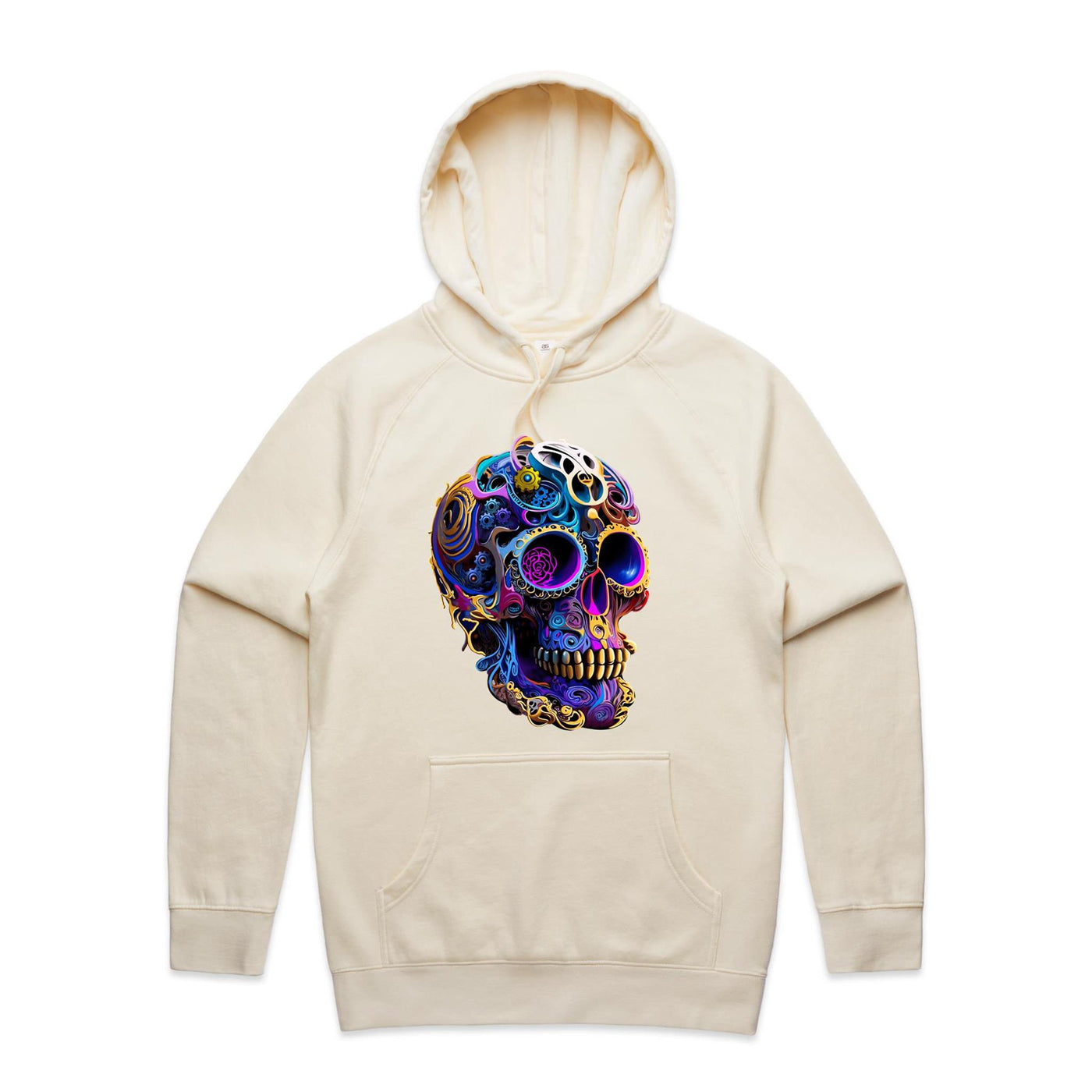 GEARS OF TIME - Mens Pocket Hoodie - FRONT PRINT