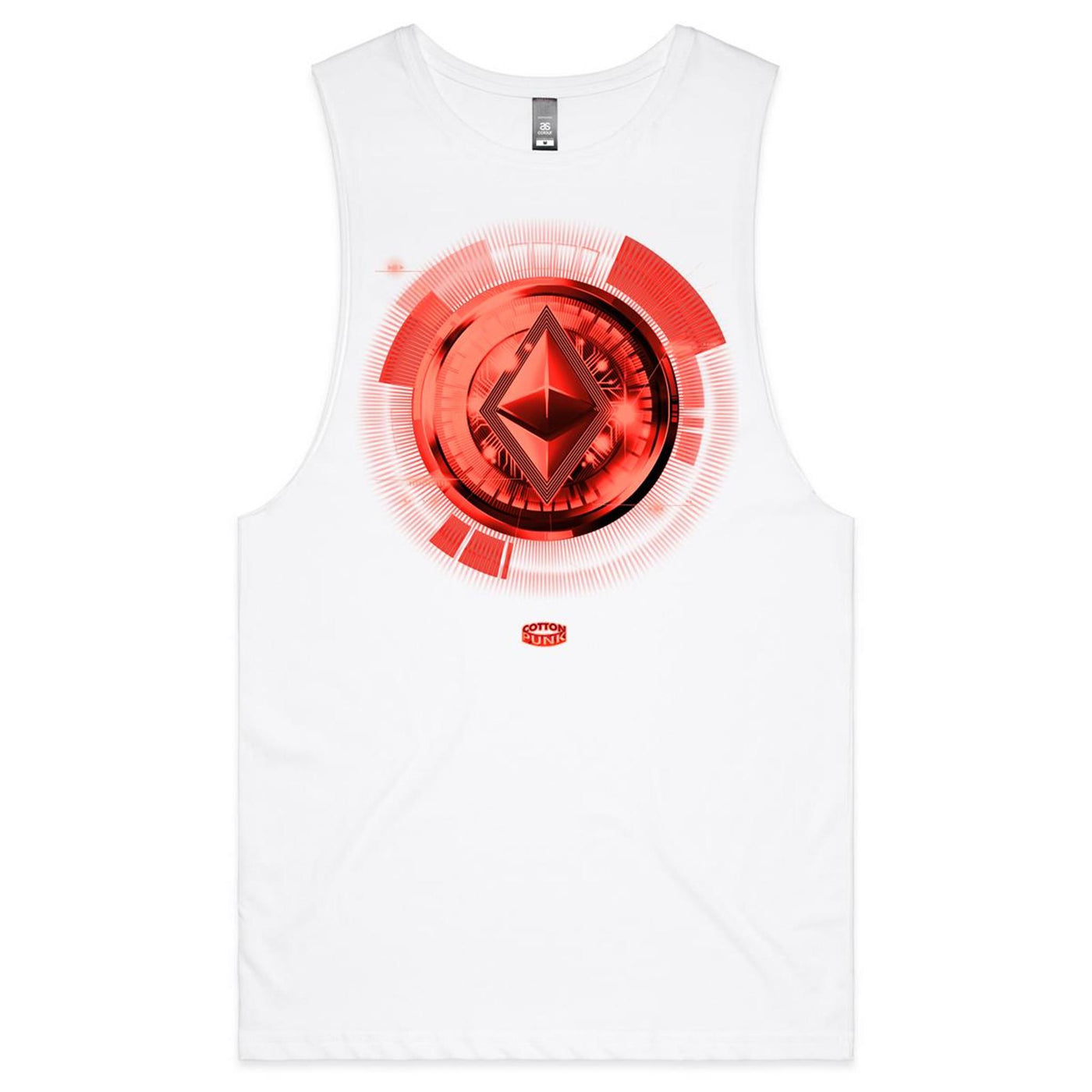 ETHEREUM IV - Mens Sleeveless T-Shirt - FRONT PRINT