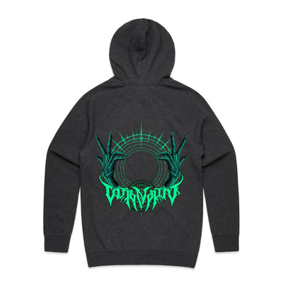 RISING II - Mens Pocket Hoodie - BACK PRINT