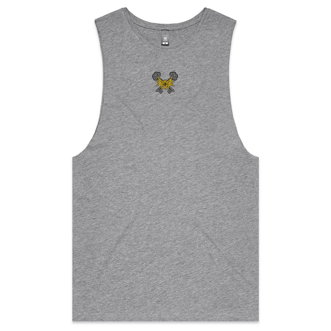 KEYMASTER - Mens Sleeveless T-Shirt - BACK PRINT