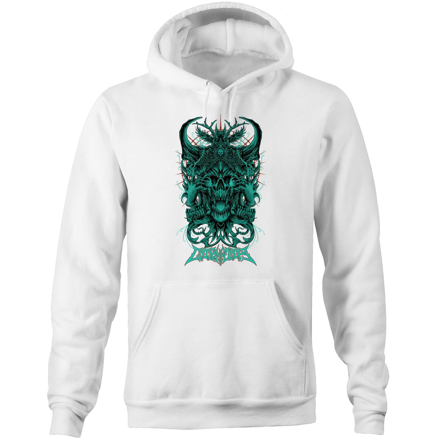 BLACK MAGIC II - Mens Pocket Hoodie - FRONT PRINT