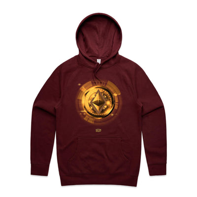 ETHEREUM II - Mens Pocket Hoodie - FRONT PRINT