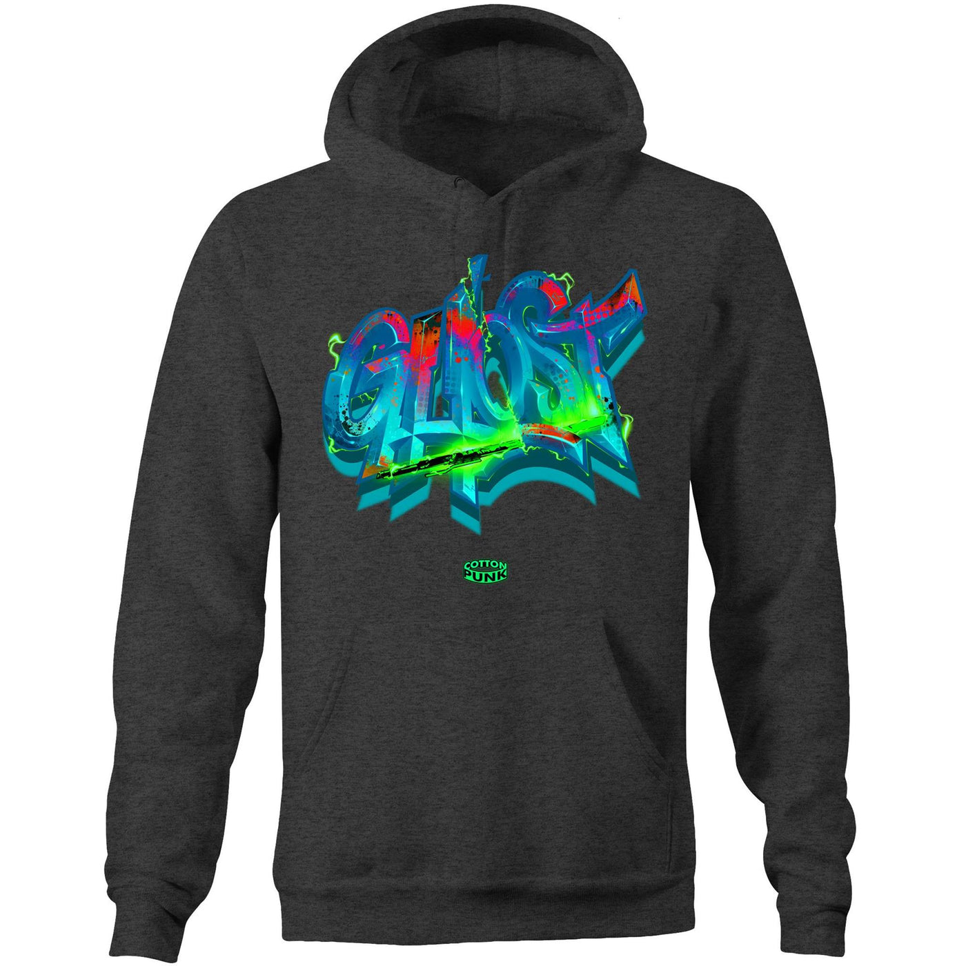 GHOST - Mens Pocket Hoodie - FRONT PRINT