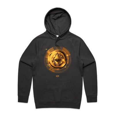 ETHEREUM II - Mens Pocket Hoodie - FRONT PRINT