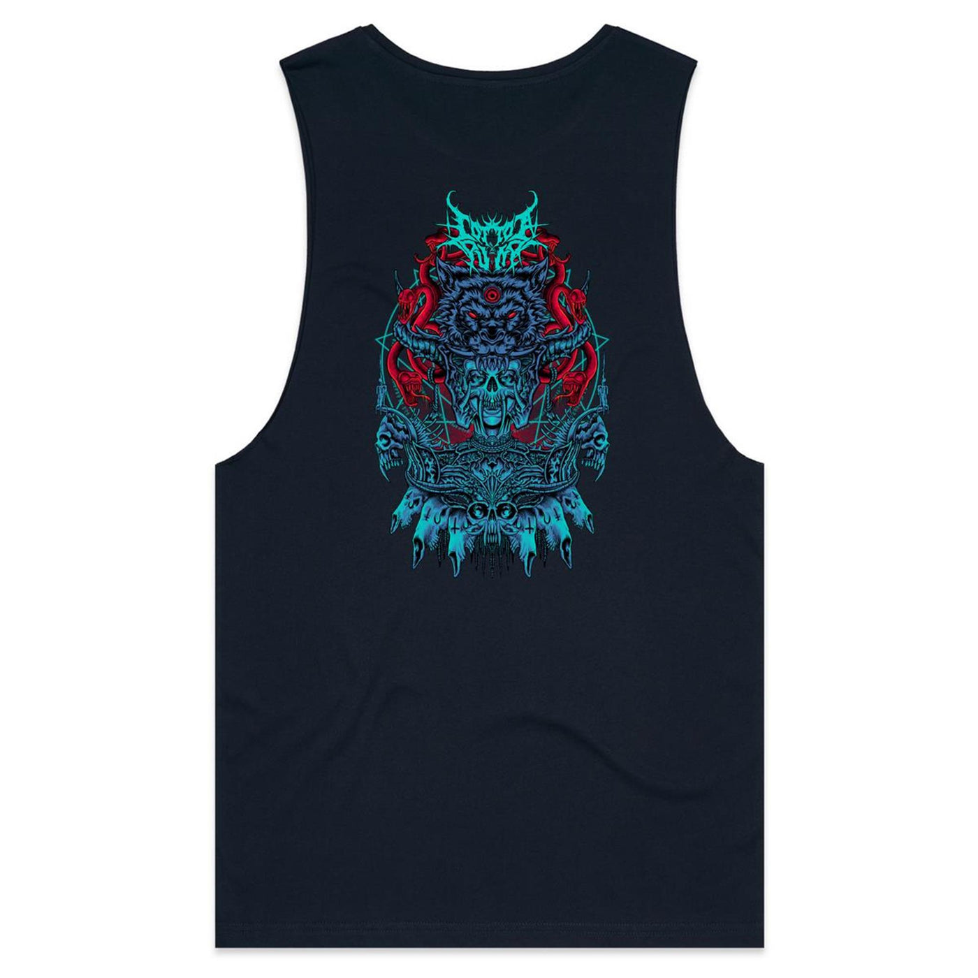 ALMOST HUMAN III - Mens Sleeveless T-Shirt - BACK PRINT