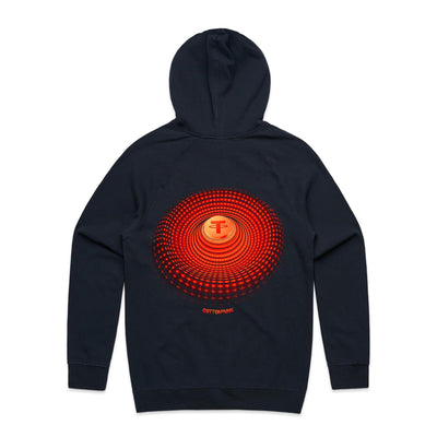 TETHER IV - Mens Pocket Hoodie - BACK PRINT