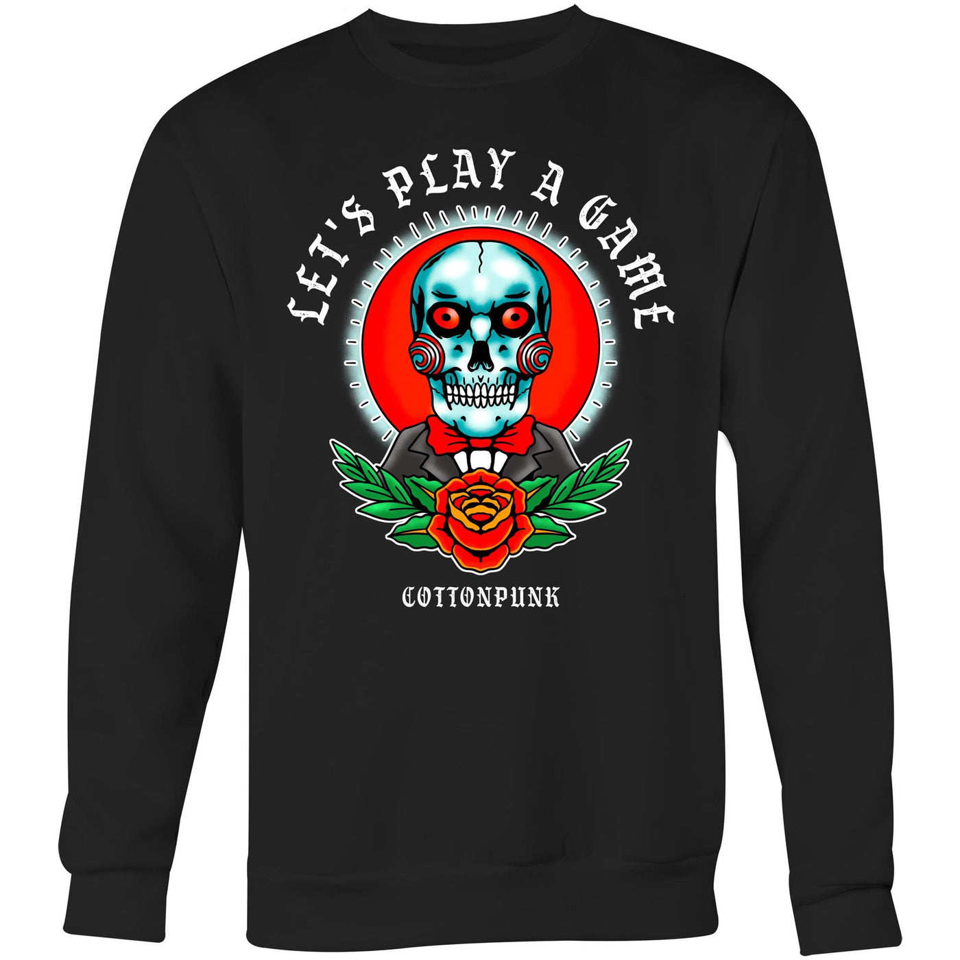 LET'S PLAY A GAME - Mens Sweatshirt - FRONT PRINT