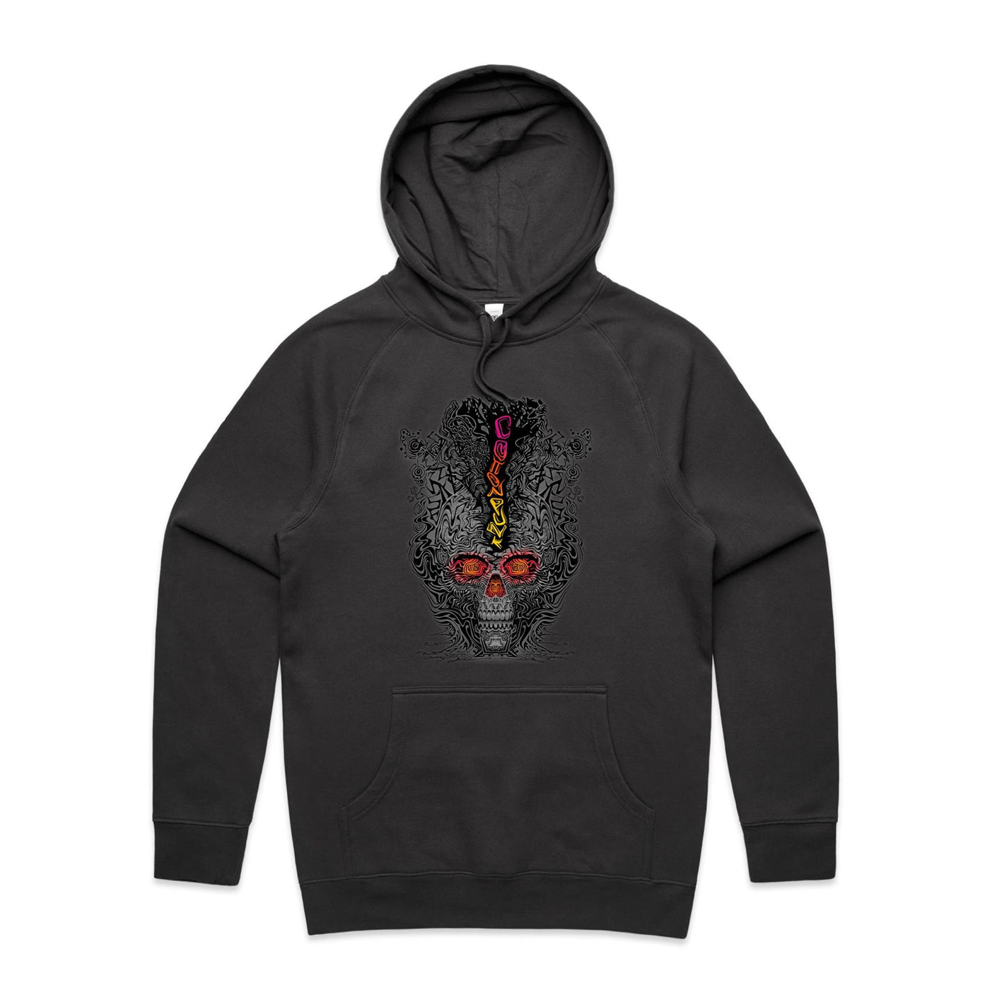 FRAGMENTED DETOX - Mens Pocket Hoodie - FRONT PRINT