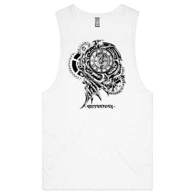 TIME KILLA - Mens Sleeveless T-Shirt - FRONT PRINT