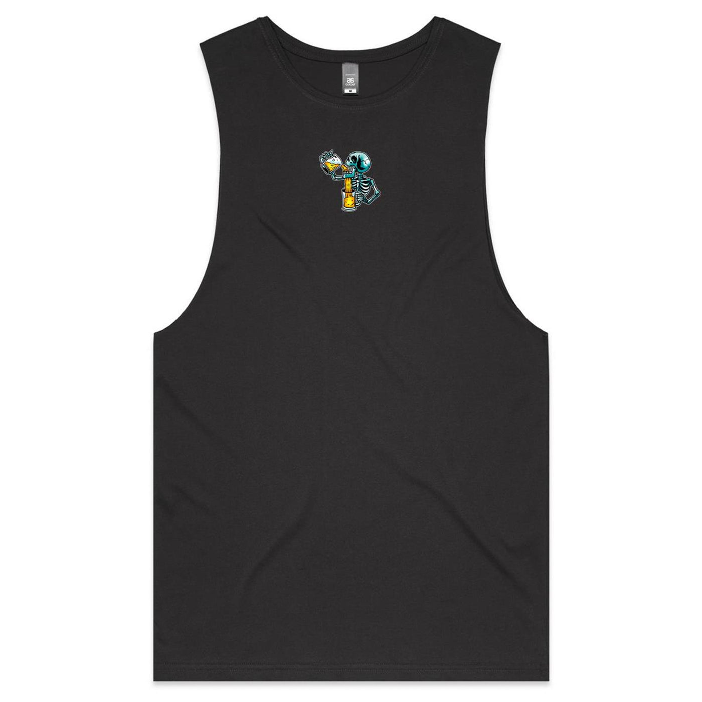 IS IT STILL HAPPY HOUR? - Mens Sleeveless T-Shirt - BACK PRINT