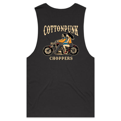 COTTONPUNK CHOPPERS - Mens Sleeveless T-Shirt - BACK PRINT