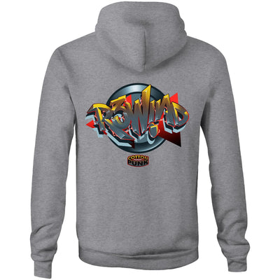 R3WIND - Mens Pocket Hoodie - BACK PRINT