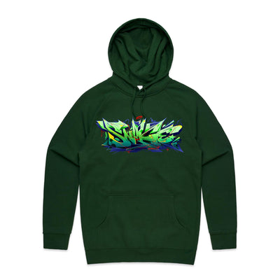 SNAKE (R) - Mens Pocket Hoodie - FRONT PRINT