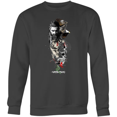 WARRIOR - Mens Sweatshirt - FRONT PRINT