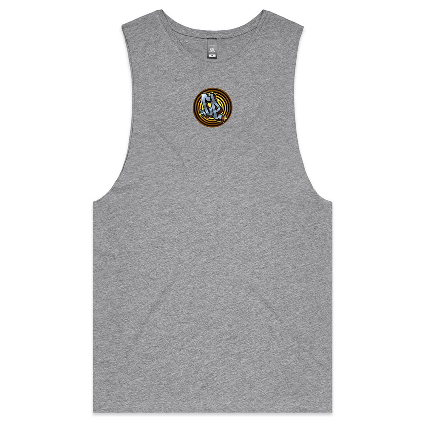 BASS IN YOUR FACE II - Mens Sleeveless T-Shirt - BACK PRINT