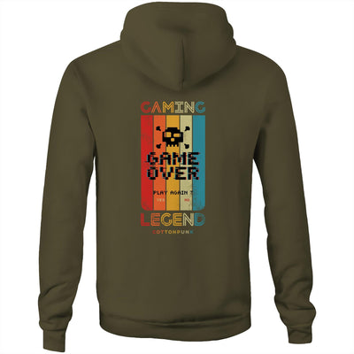 GAMING LEGEND - Mens Pocket Hoodie - BACK PRINT