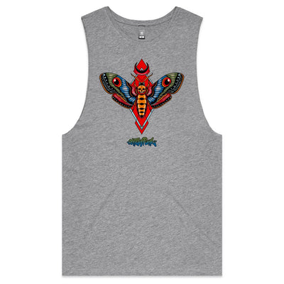 MOTH - Mens Sleeveless T-Shirt - FRONT PRINT