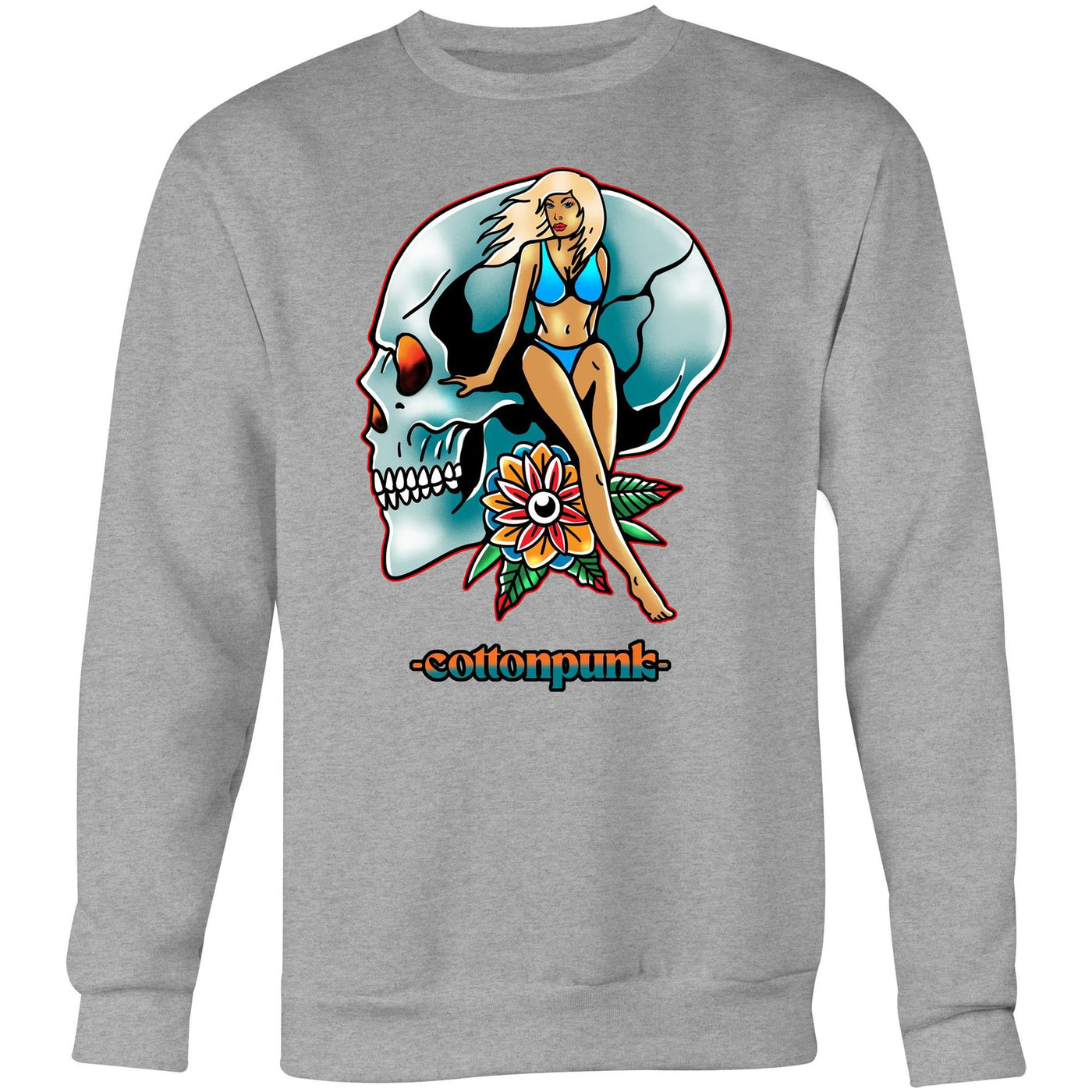 NEVER R.I.P (W) - Womens Sweatshirt - FRONT PRINT