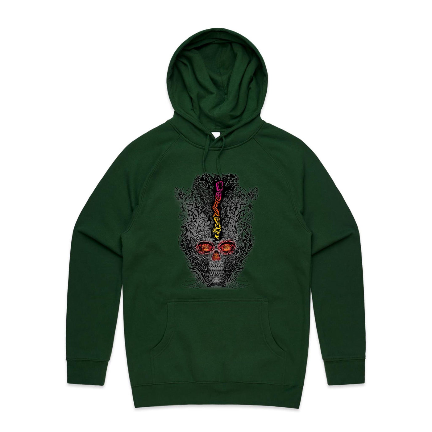 FRAGMENTED DETOX - Mens Pocket Hoodie - FRONT PRINT