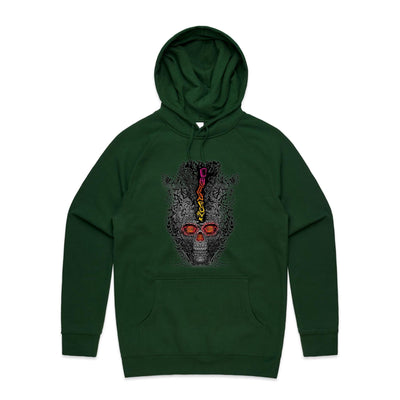 FRAGMENTED DETOX - Mens Pocket Hoodie - FRONT PRINT