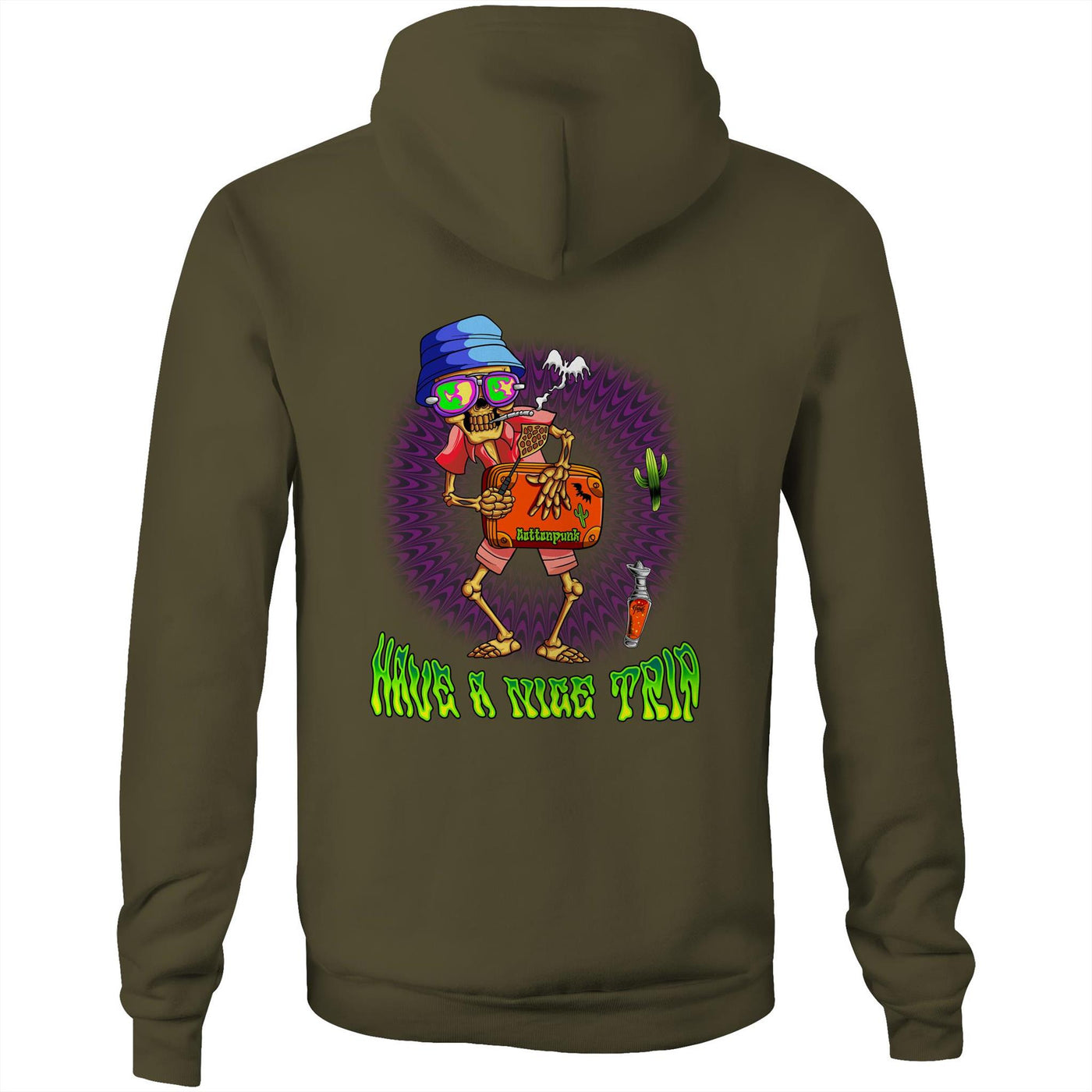 HAVE A NICE TRIP 2 - Mens Pocket Hoodie - BACK PRINT