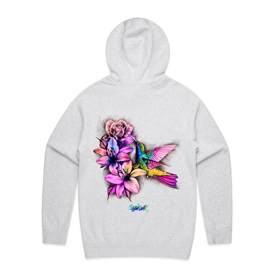 HUMMINGBIRD - Womens Pocket Hoodie - BACK PRINT