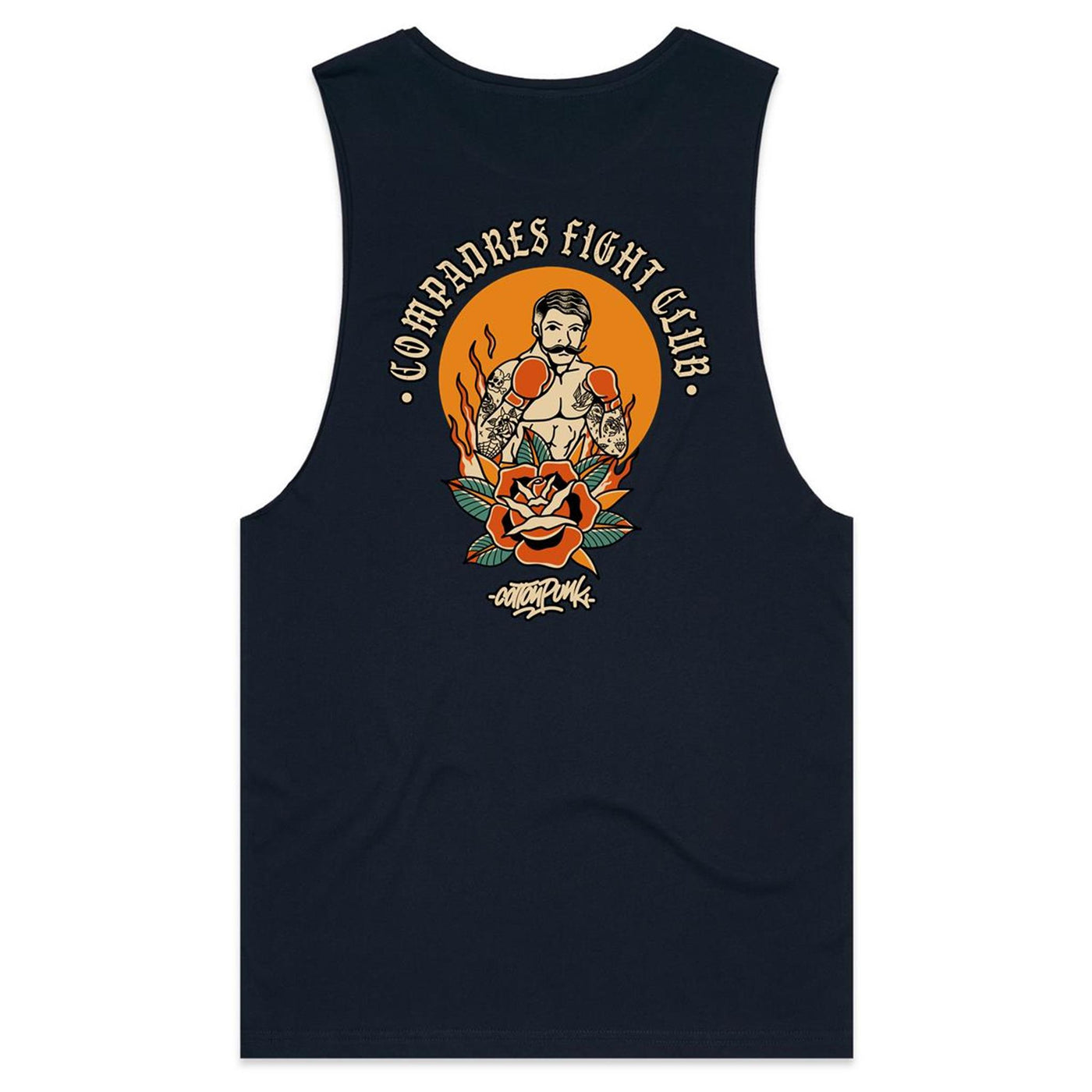 COMPADRES - Mens Sleeveless T-Shirt - BACK PRINT