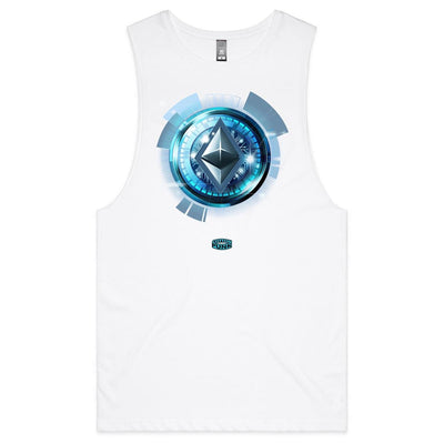 ETHEREUM - Mens Sleeveless T-Shirt - FRONT PRINT