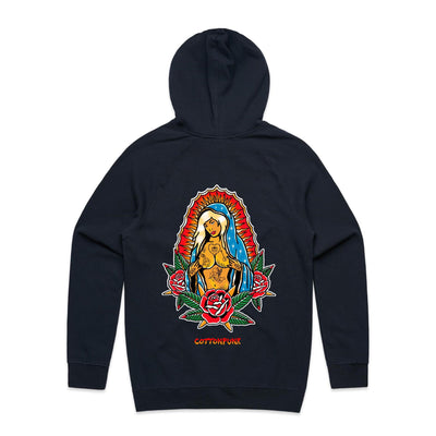 PRAY FOR BETTER TIMES - Mens Pocket Hoodie - BACK PRINT