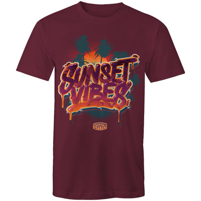 SUNSET VIBES - Mens T-Shirt - FRONT PRINT