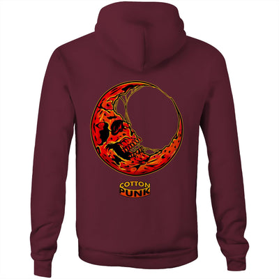 BLOOD MOON - Mens Pocket Hoodie - BACK PRINT