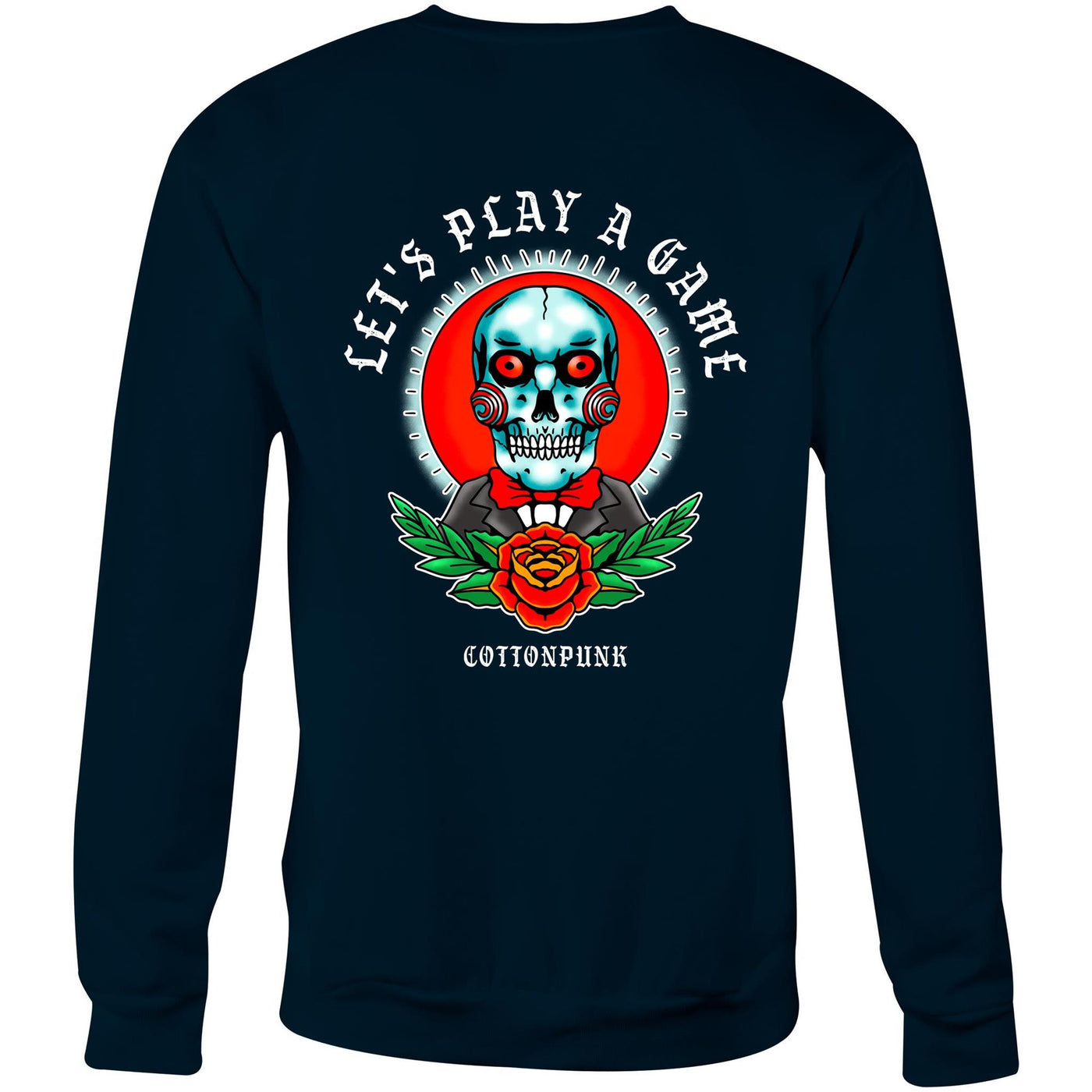 LET'S PLAY A GAME - Mens Sweatshirt - BACK PRINT