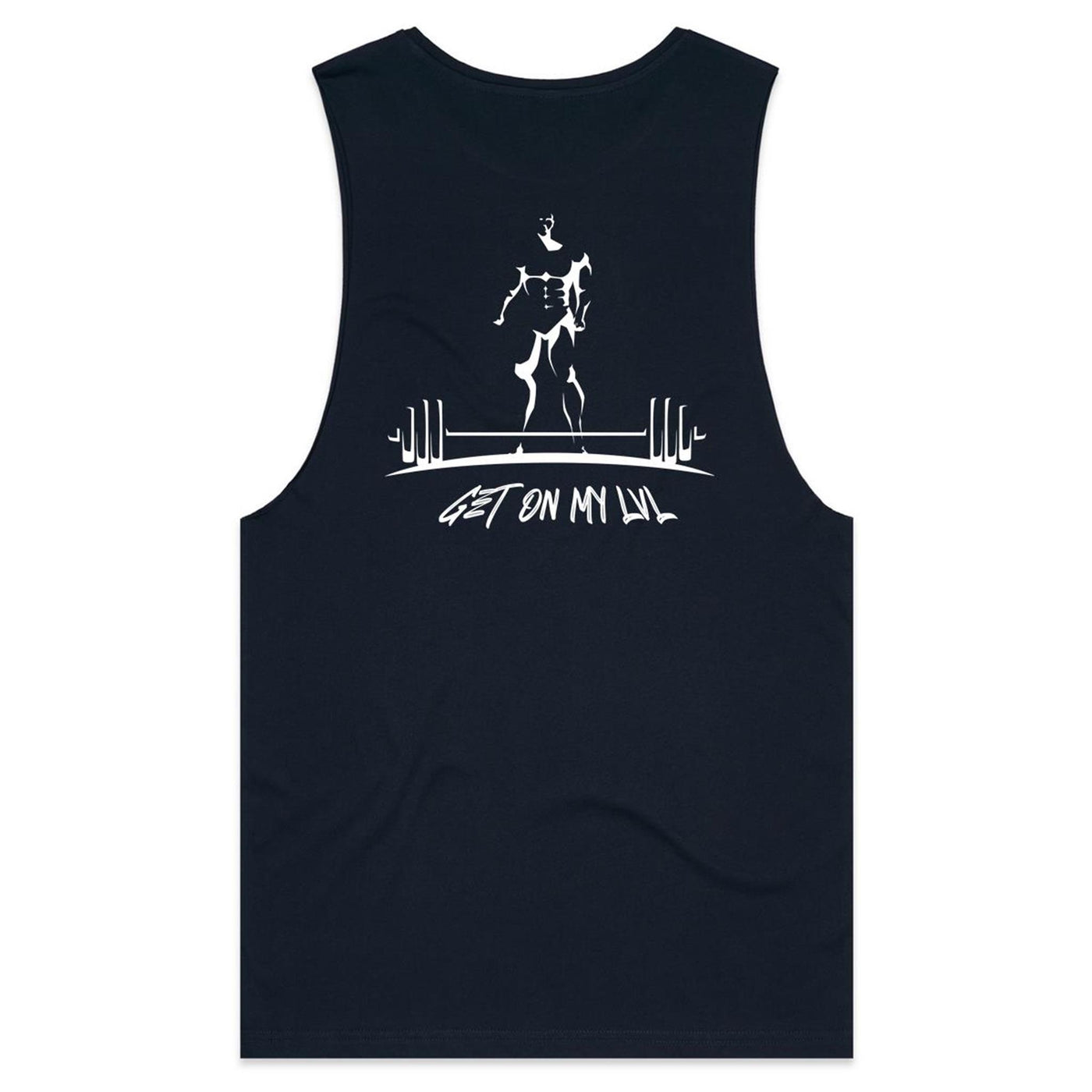 GET ON MY LVL - Mens Sleeveless T-Shirt - BACK PRINT