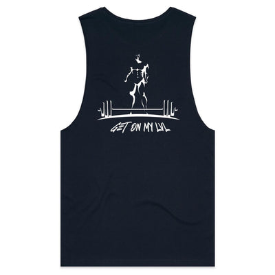 GET ON MY LVL - Mens Sleeveless T-Shirt - BACK PRINT