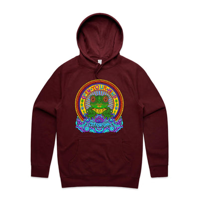 OPEN YOUR MIND - Mens Pocket Hoodie - FRONT PRINT