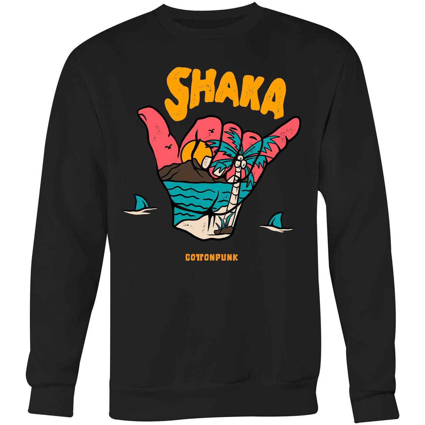 SHAKA - Mens Sweatshirt - FRONT PRINT