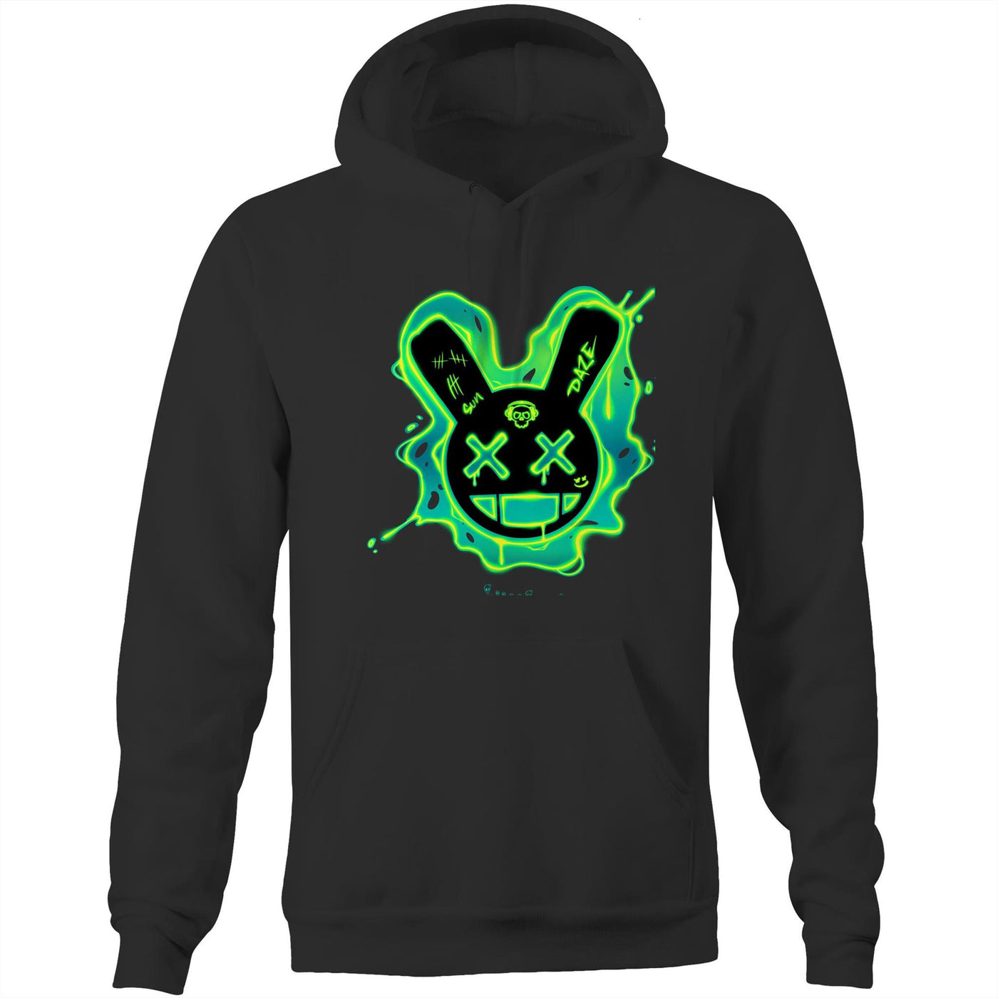 SUNDAZE (G) - Mens Pocket Hoodie - FRONT PRINT