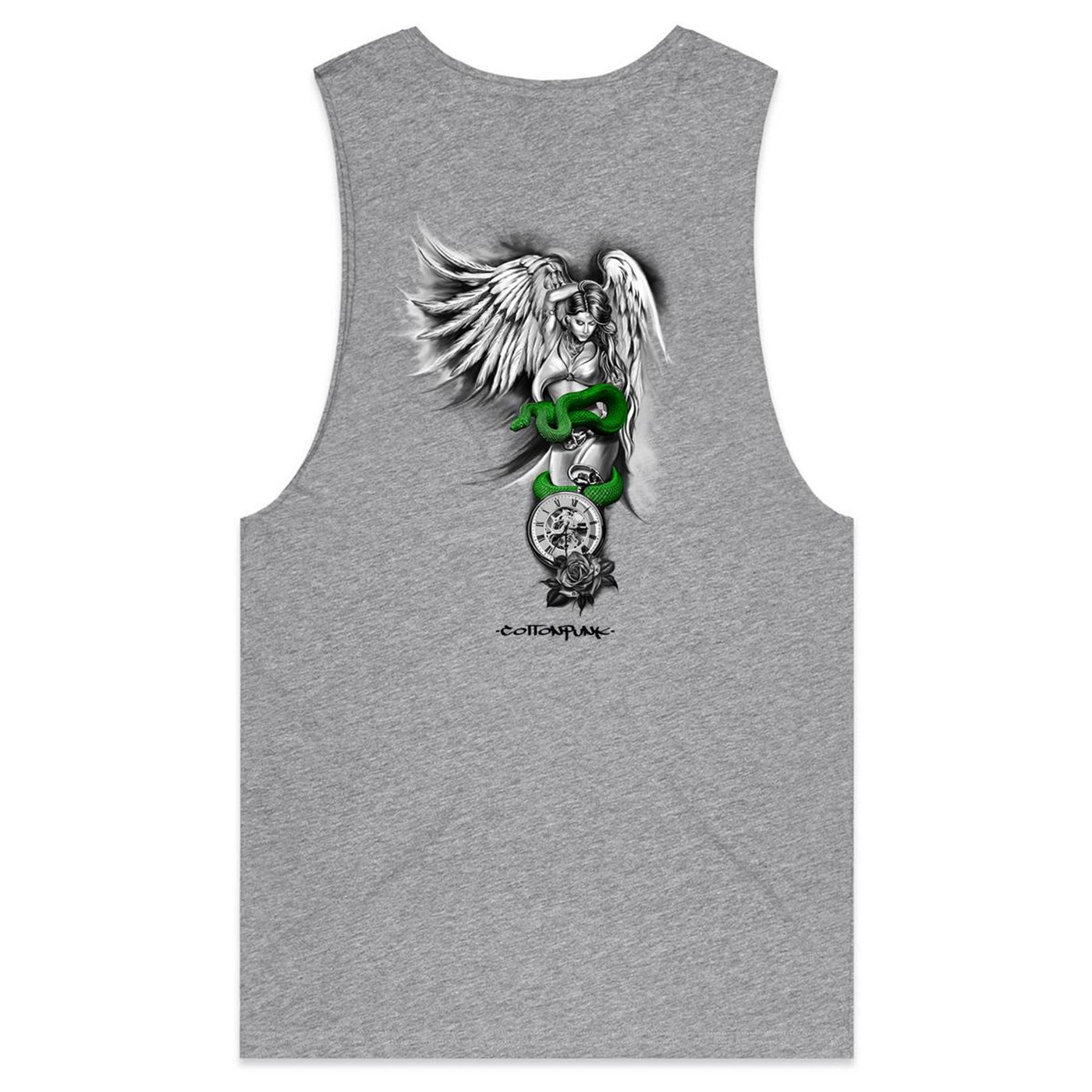 SINFUL BEAUTY - Mens Sleeveless T-Shirt - BACK PRINT