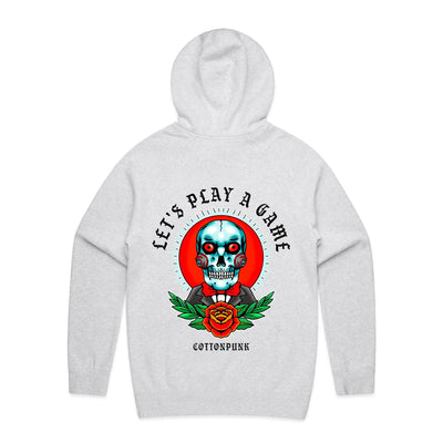 LET'S PLAY A GAME - Mens Pocket Hoodie - BACK PRINT