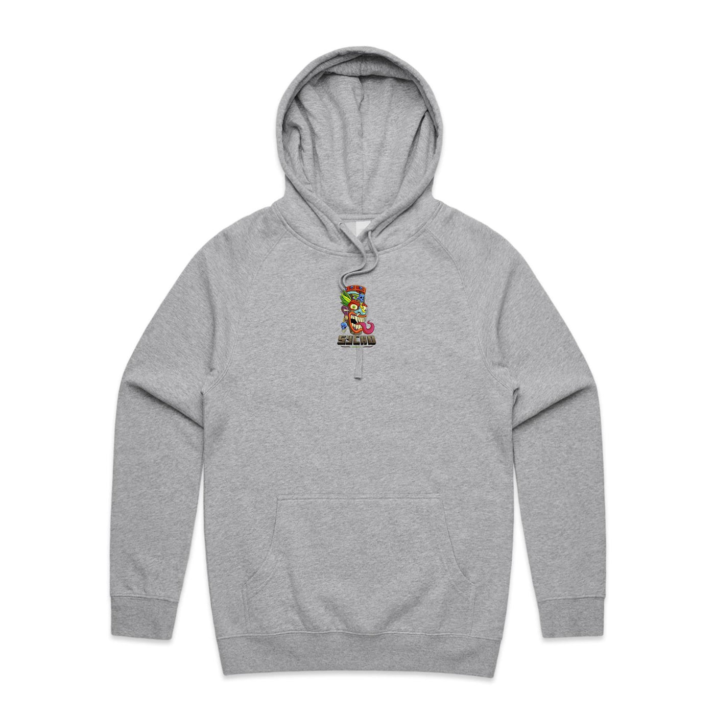 SYCHO (R) - Mens Pocket Hoodie - BACK PRINT