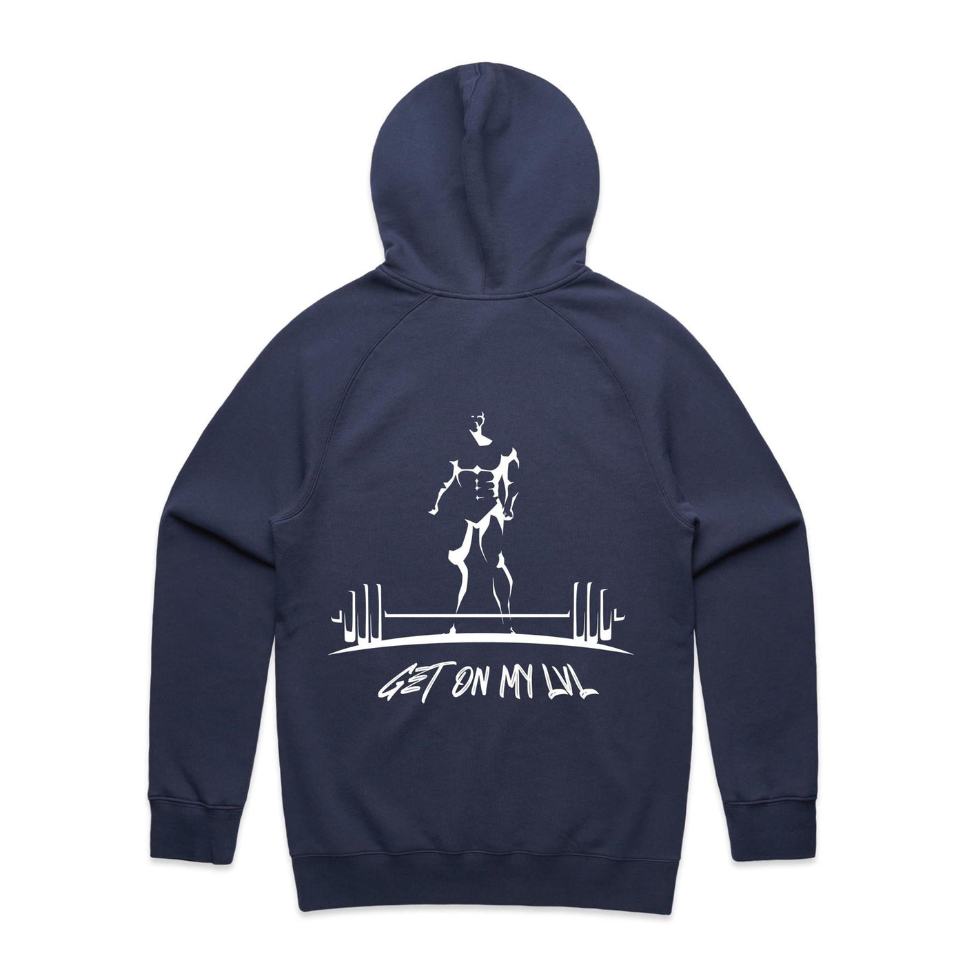 GET ON MY LVL - Mens Pocket Hoodie - BACK PRINT