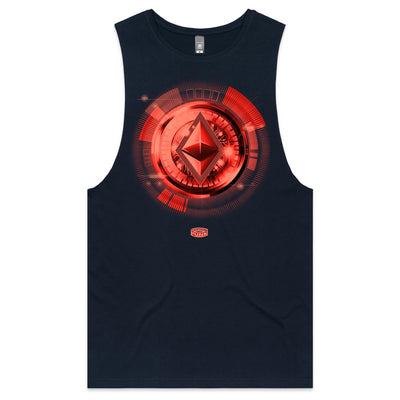 ETHEREUM IV - Mens Sleeveless T-Shirt - FRONT PRINT