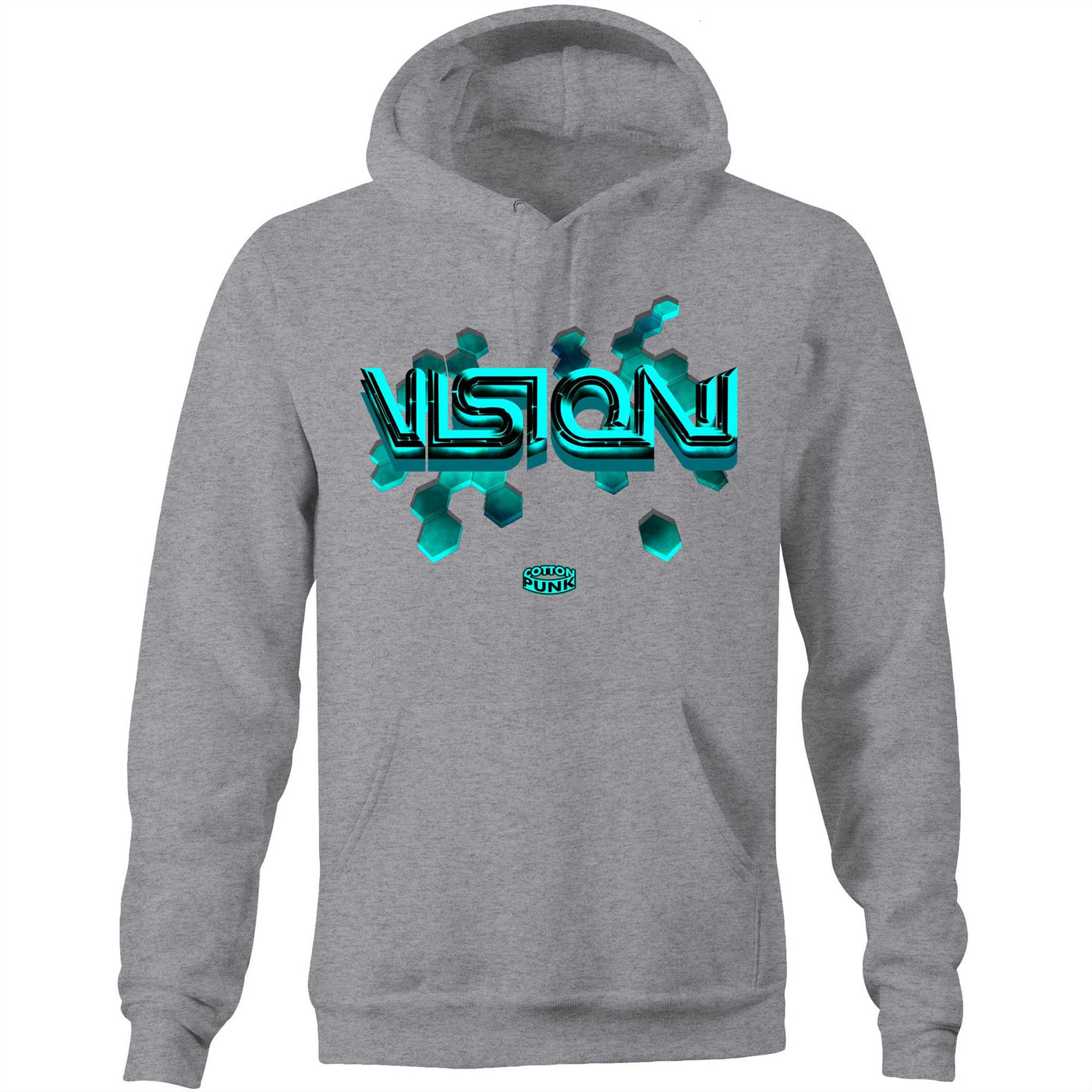 VISION - Mens Pocket Hoodie - FRONT PRINT