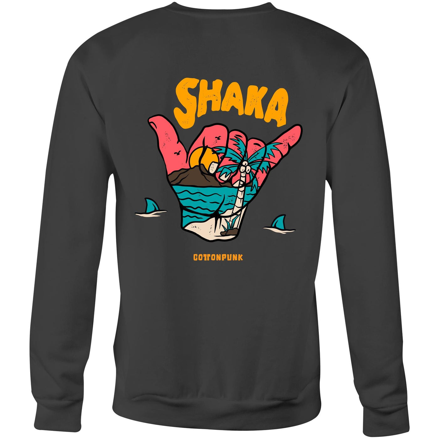 SHAKA (W) - Womens Sweatshirt - BACK PRINT