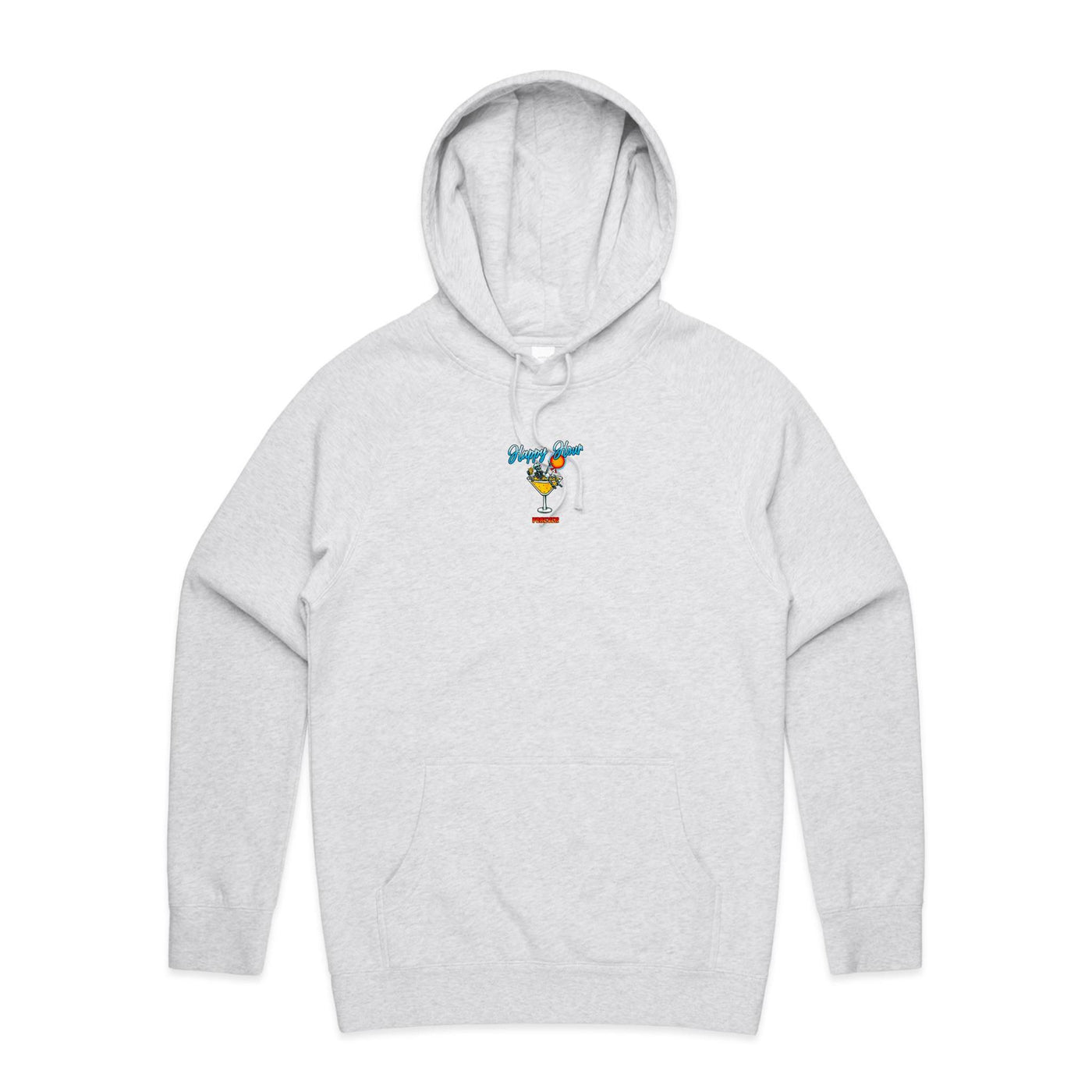 FOREVER HAPPY HOUR - Mens Pocket Hoodie - BACK PRINT