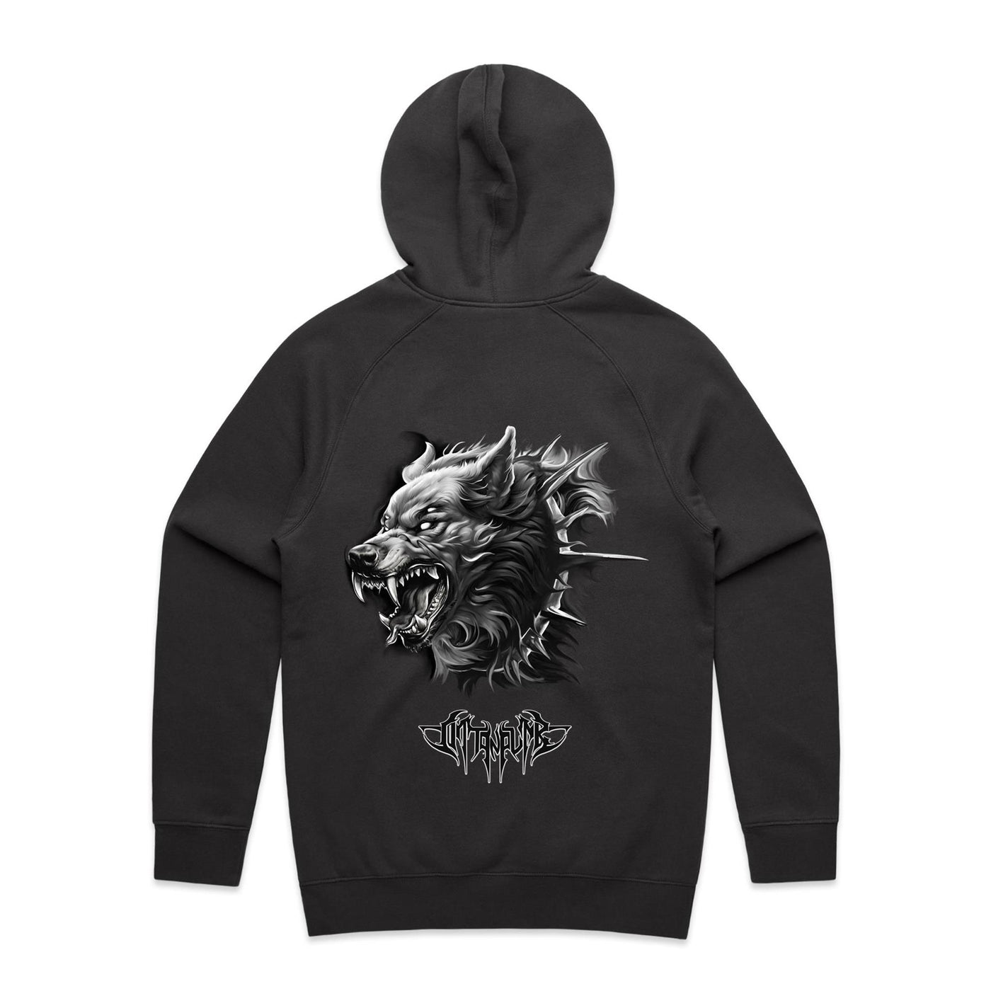 WEREWOLF - Mens Pocket Hoodie - BACK PRINT