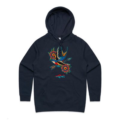 BIRD OF PREY (W) - Womens Pocket Hoodie - FRONT PRINT